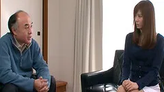 Mature man gets lucky and fucks a tight Japanese babe