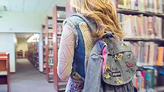 Skinny beauty from the library fucked hard by a muscular man