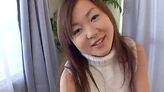 Sweater dress beauty strips to have her pussy vibrated