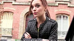 Skinny cutie gets naked in the back of the car and fucks