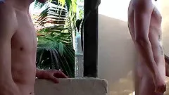 Nice day outside for some hot but pirate fun on the front porch