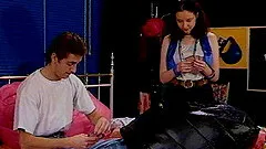 A game of strip poker ends up with his big cock inside her