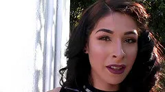 Icy hot gal in stockings being fucked by a black dude interracial sex