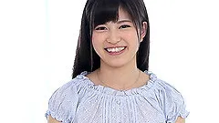 Delicious Japanese stunner turns around to have the doggy style sex