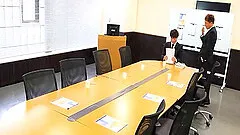 Charming and hot Japanese brunette gets gang banged hardcore by a crowd of studs