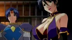 Bondage hentai with bigboobs gets shoved vibrator in her wetpussy