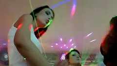 Big dicks serviced by slutty party girls at a night club