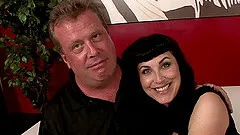 Goth MILF with a hairy pussy lives for hardcore sex