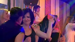 Girls overwhelmed with sexual emotions get thoroughly nailed in the club