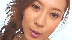 Gorgeous Hikari giving a superb blowjob in a close up shoot