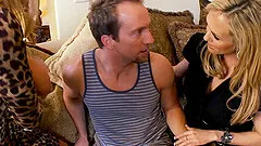 Moms with big fake tits are flexible as he pounds them hard