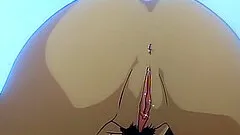 Ghetto anime cutie poked from behind