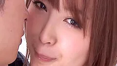 Pretty Japanese face is even better with cum dripping off it