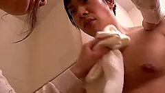 Married Japanese girl is happy to be shared with hard cocks
