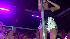 The girls that really want to win get naked while on stage