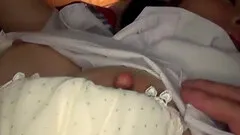 He keeps his Japanese hottie on a leash while fucking her