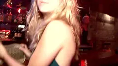 Girls' night out makes the bitches go wild & dance around the pole