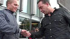 A happy Amsterdam hooker is all smiles while taking a facial