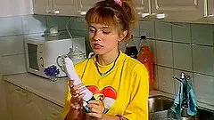 Always randy teen girl caught while dildoing her asshole