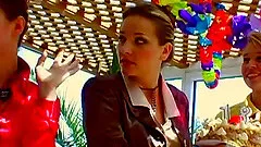 It's a wild, kinky and crazy lesbian food fight at a party