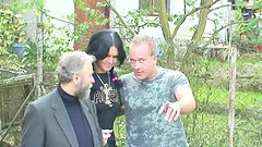 Naughty dame agrees to a threesome and loves it