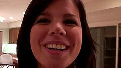 Filming a sexy model getting butt naked and flirting with the camera