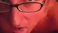 Amateur blonde girlfriend full blowjob with cumshot