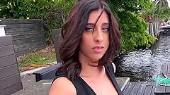 Picking up a pierced cock sucking slut in public and fucking good