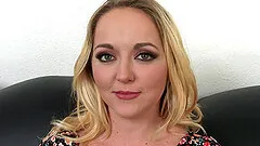 POV shot of his big cock jackhammering her tight pussy