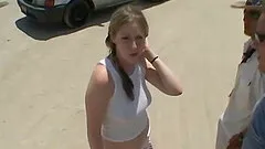 Her first wild bangbus orgy