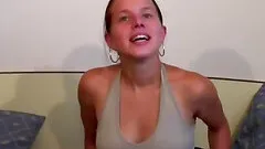 Busty french teen anal casting