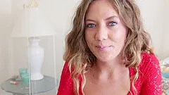 Close up face fucking action with stunning brunette vixen