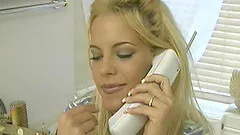 Screaming like crazy while he is throbbing her butt hole