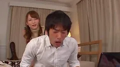 Randy Japanese girl with nice tits likes face sitting and riding cocks