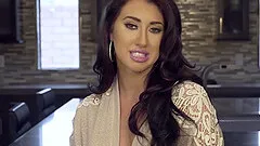 Sheer robe hottie strips and romps in the pool outdoors