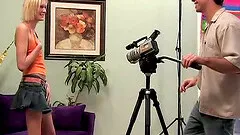 This skinny blonde is one hell of a lay in a fuck video