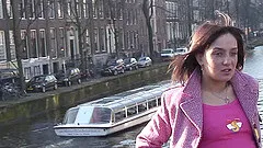 Public flashing turns into public pussy toying and cumming