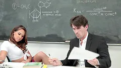 After class this filthy coed gets her fuck on with her teacher