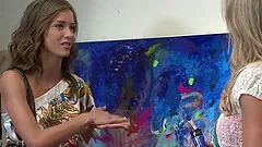 Her best friend gets her naked and eats her sweet pussy