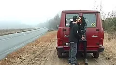 public fuck on traffic street