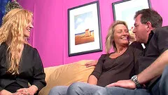 Slutty older bitches use their skills to make a man cum