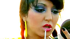 Pigtailed brunette and her GF go lesbian in hardcore outdoor clip