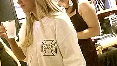 Pornstar Bree Olson gets on stage and does her stripper act