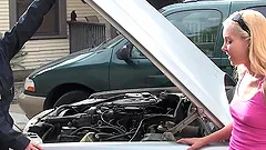 Lesbian babe licking cunt and strap on fucking in lesbian porno