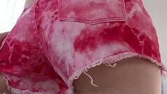 Nice ass brunette in sexy panties loves hardcore anal sex