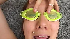 Naughty pornstar enjoys having her face fucked with a big black cock