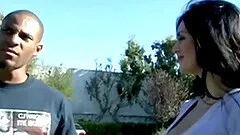 Brunette milf is eager to try out a big black cock hardcore