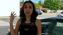 Horny woman can't refuse a man's offer for car sex