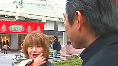 Horny Japanese dame surrenders her hairy cooter for a rough missionary drilling