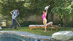 Latina Wife with natural tits is oiled and screwed Hardcore in interracial clip